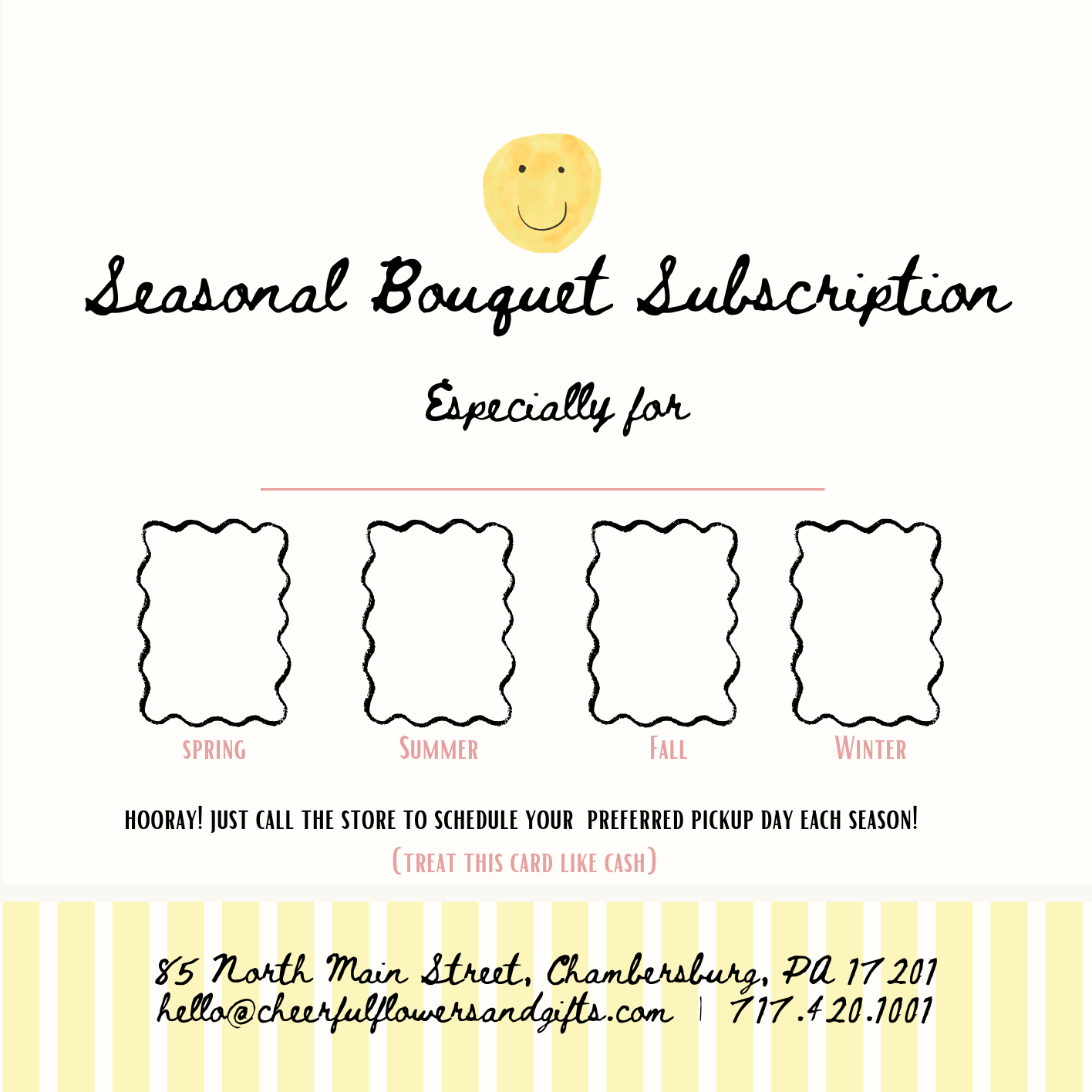 Seasonal Bouquet Subscription