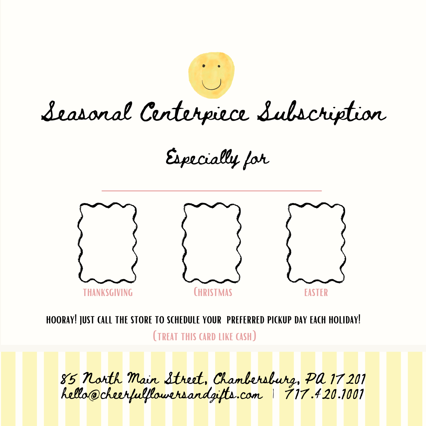 Holiday Centerpiece Subscription