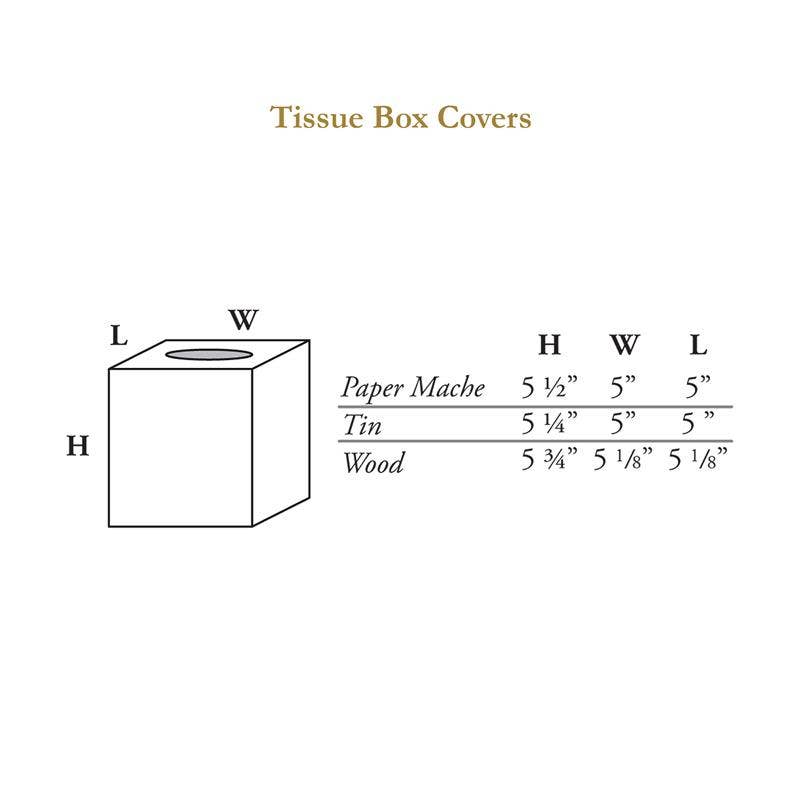 TB9100- Paris Monarch Orange Tissue Box Cover: Kraft Paper