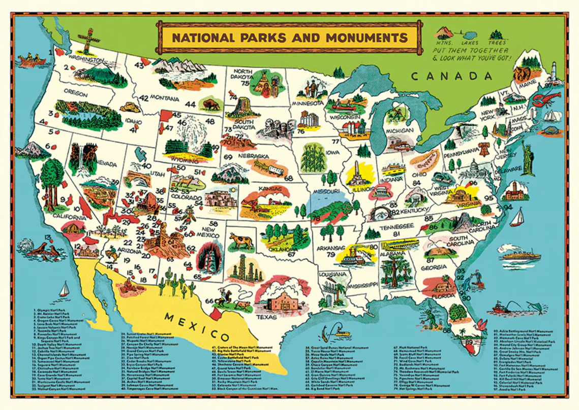 Cavallini & Co - National Parks Poster