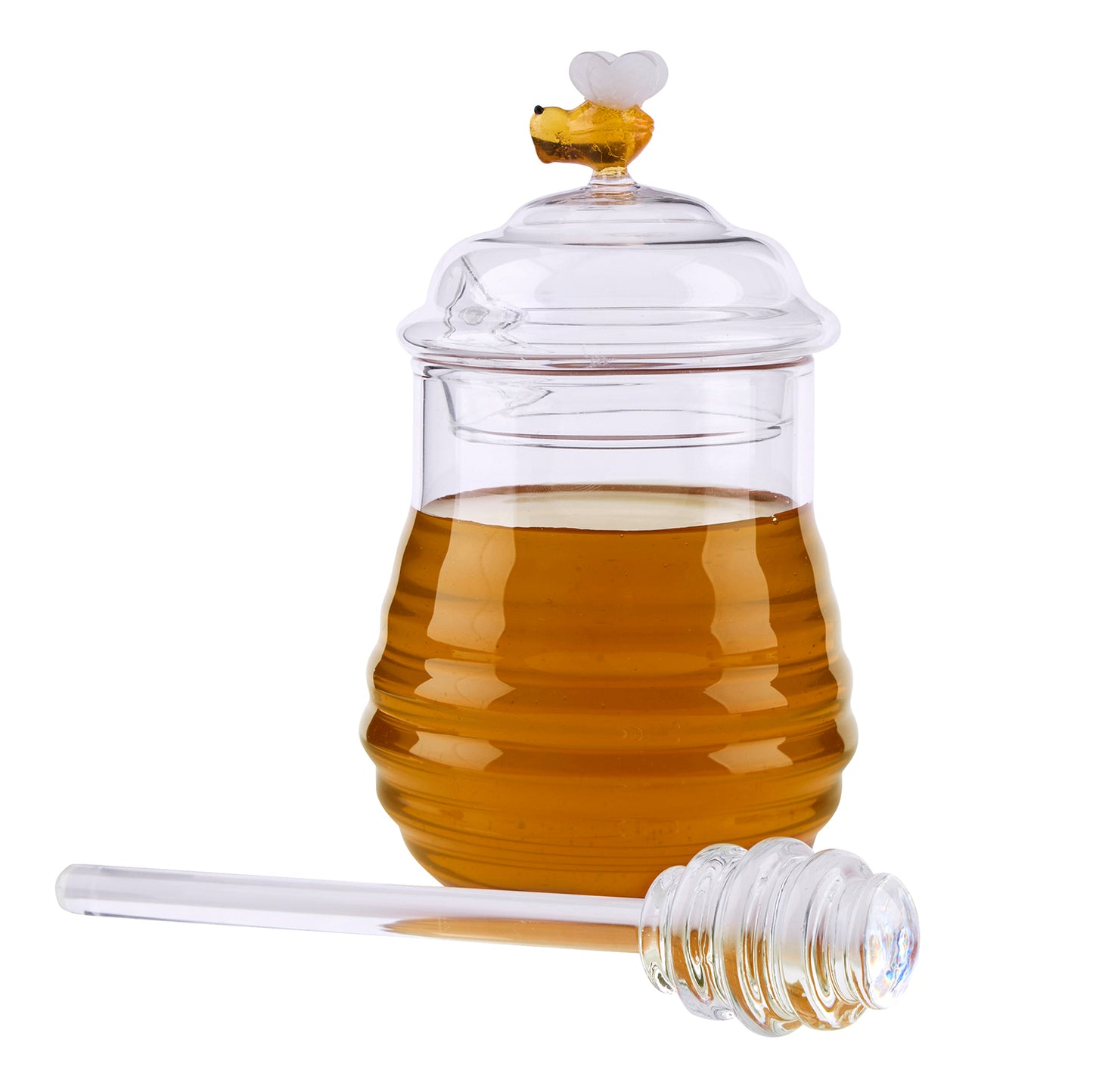 Creative Brands - Glass Bee Honey Jar