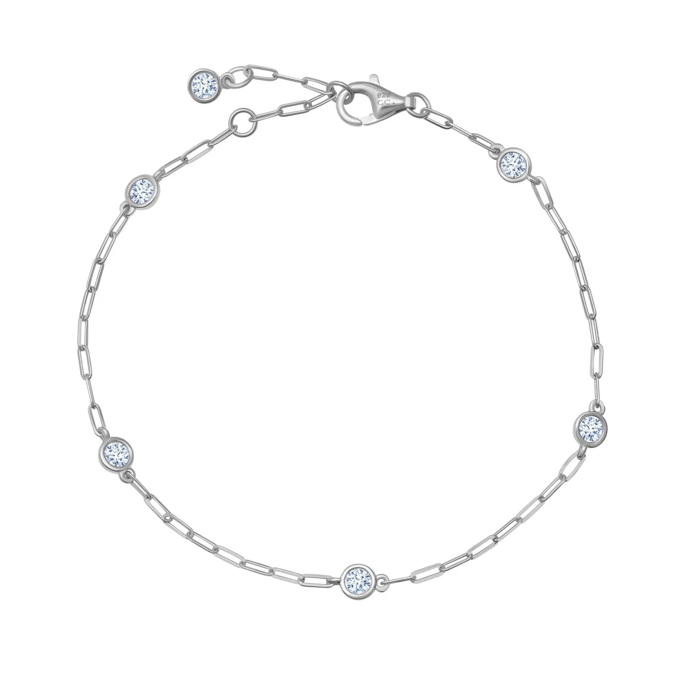 CRISLU - Paperclip Aura Station Bracelet