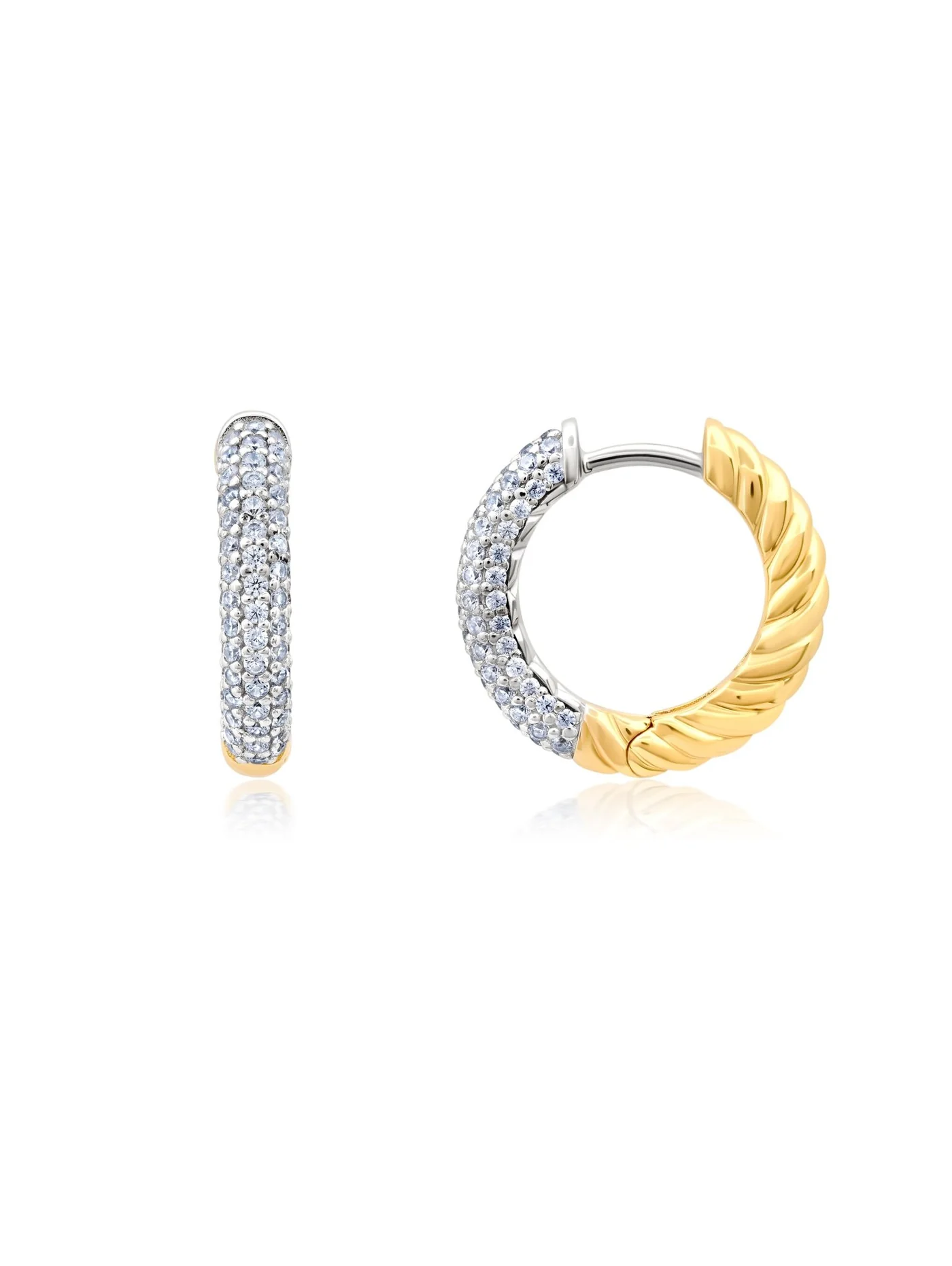 CRISLU - Two Tone Reversible Earrings