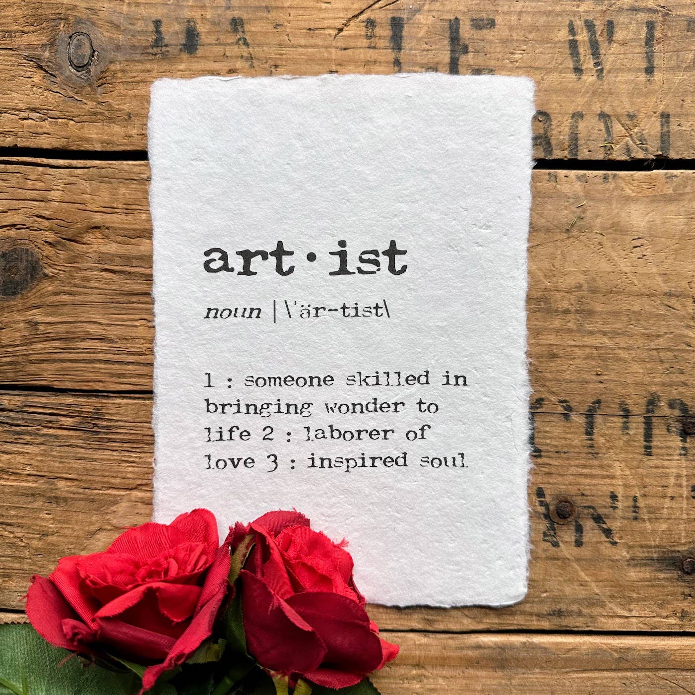 Alison Rose Vintage - Handmade Paper Quotes
