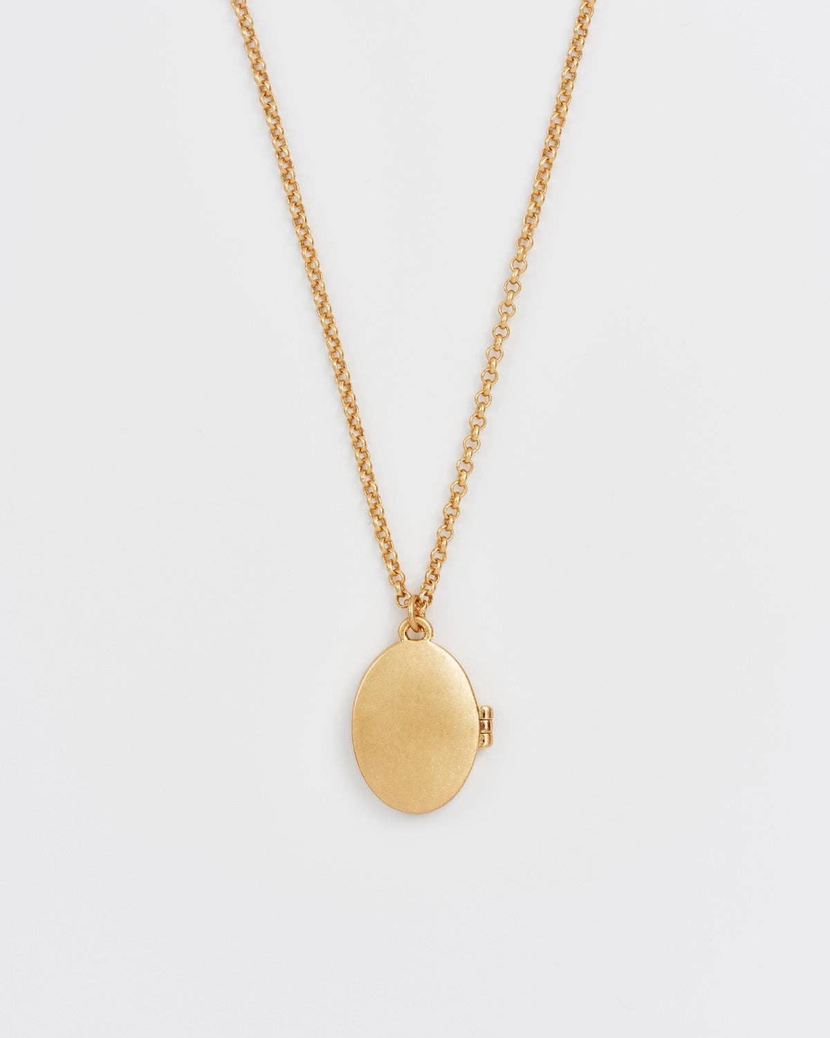 Fable England -  Robin & Blackberry Gold Oval Locket Necklace