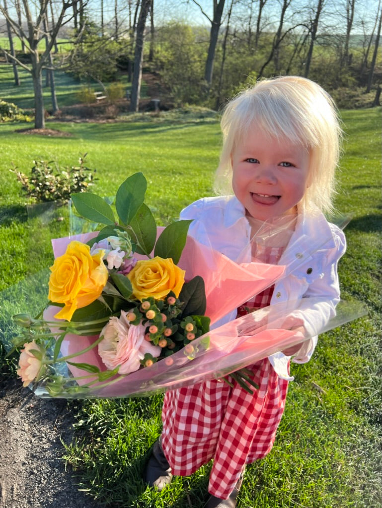 Wrapped Presentation Bouquet - Kid's Size