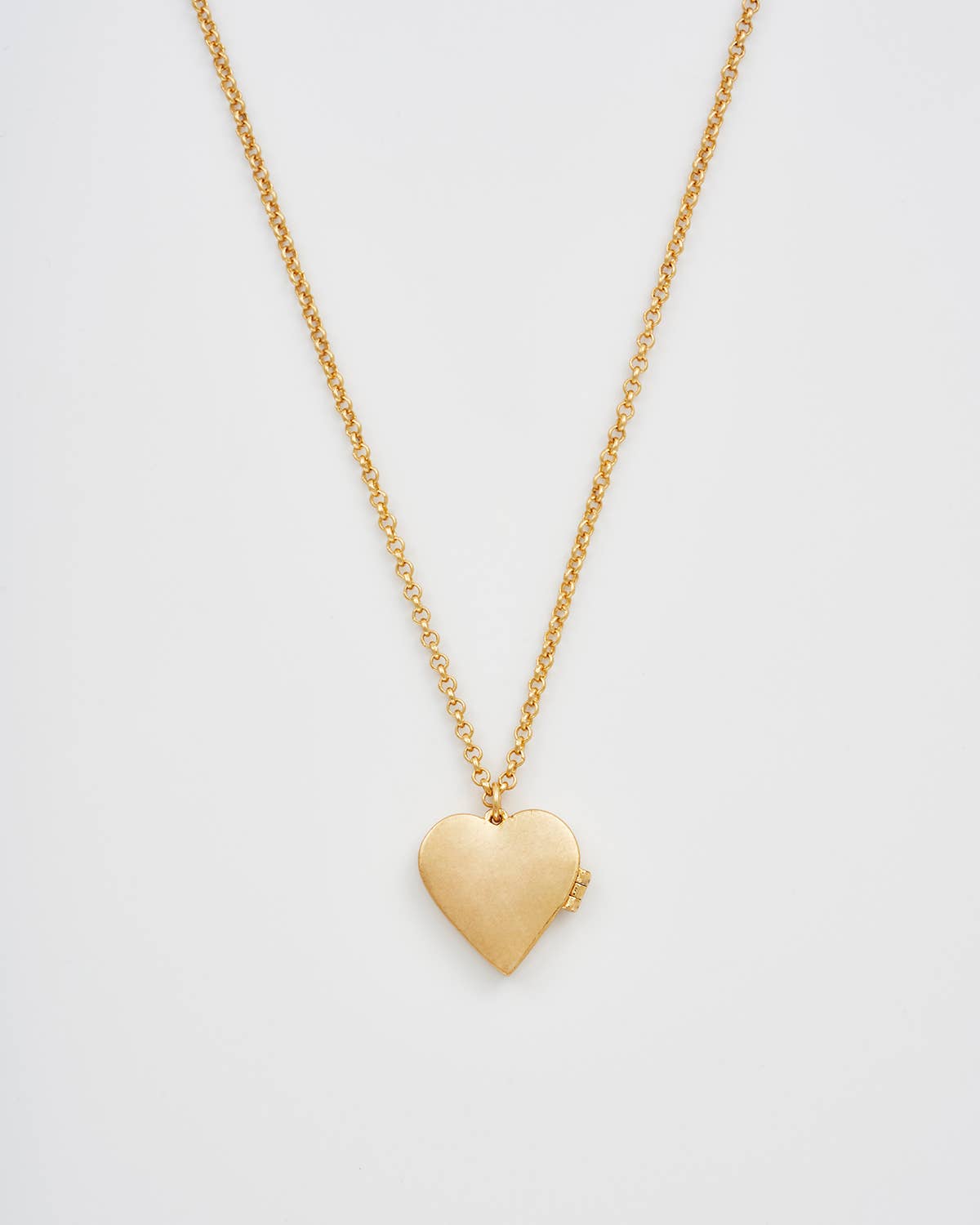 Fable England -  Floral Heart Gold Locket Necklace