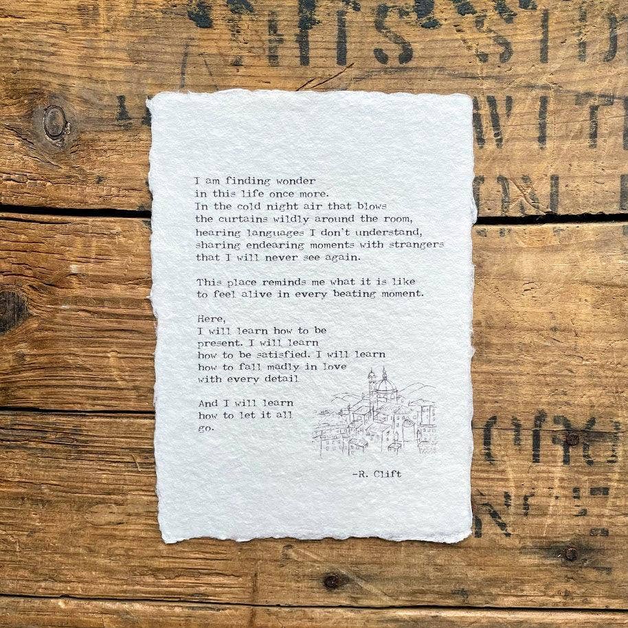 Alison Rose Vintage - Handmade Paper Quotes