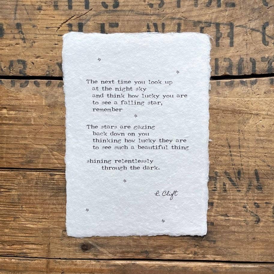 Alison Rose Vintage - Handmade Paper Quotes