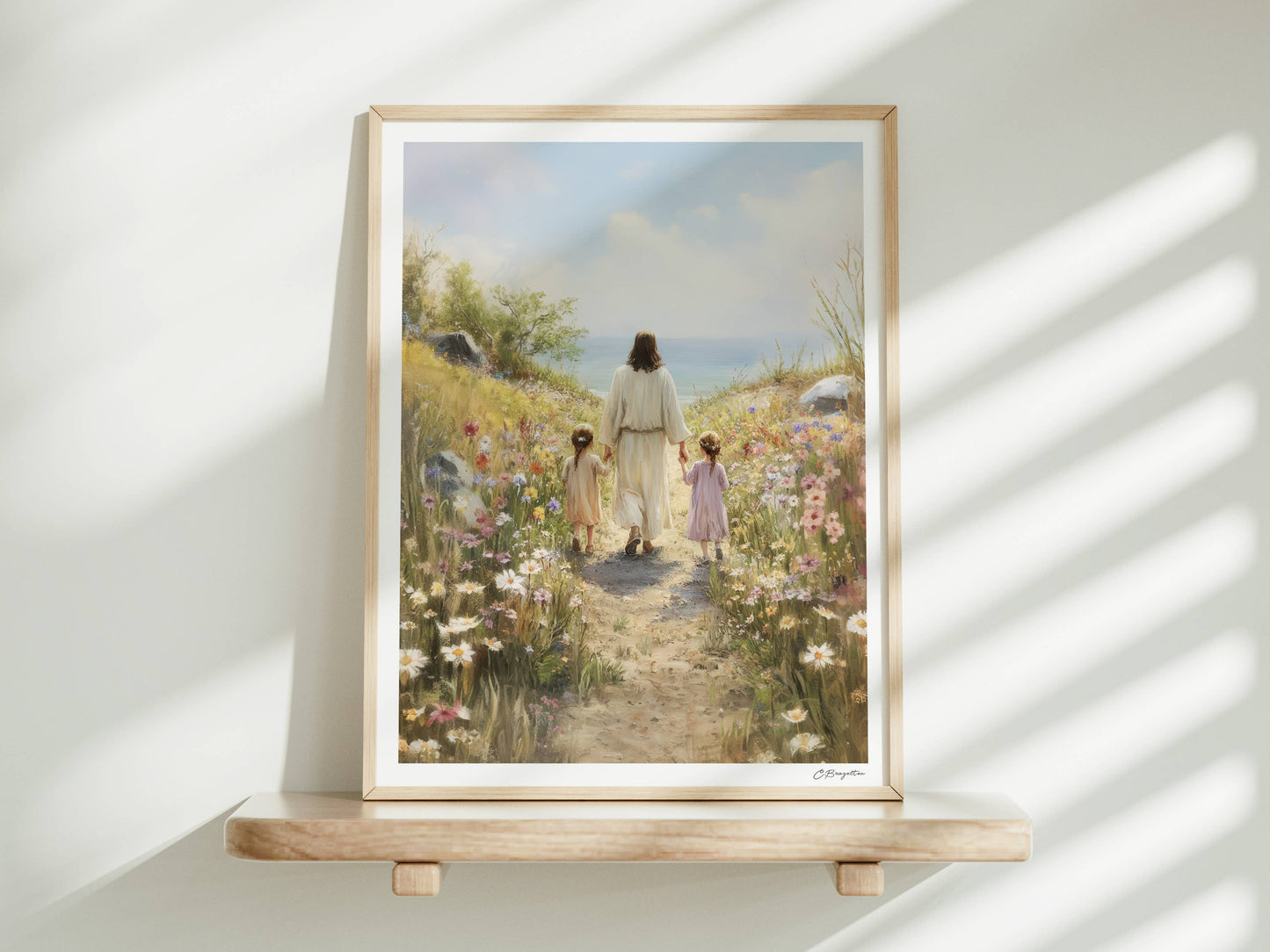 Painted Gospel - Consider the Lilies 5”x7” Art Print: Standard / Horizontal