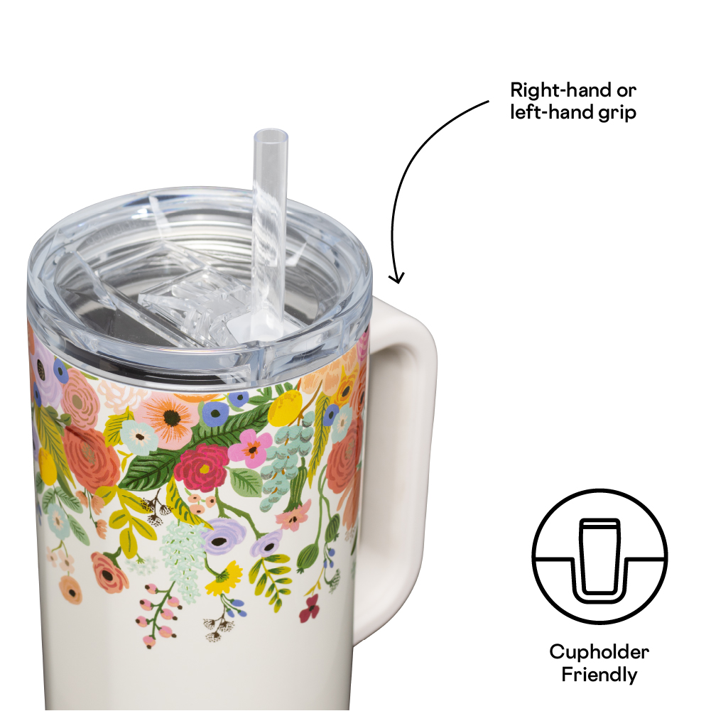 Cruiser - 40oz Rifle Paper - Garden Party Cream