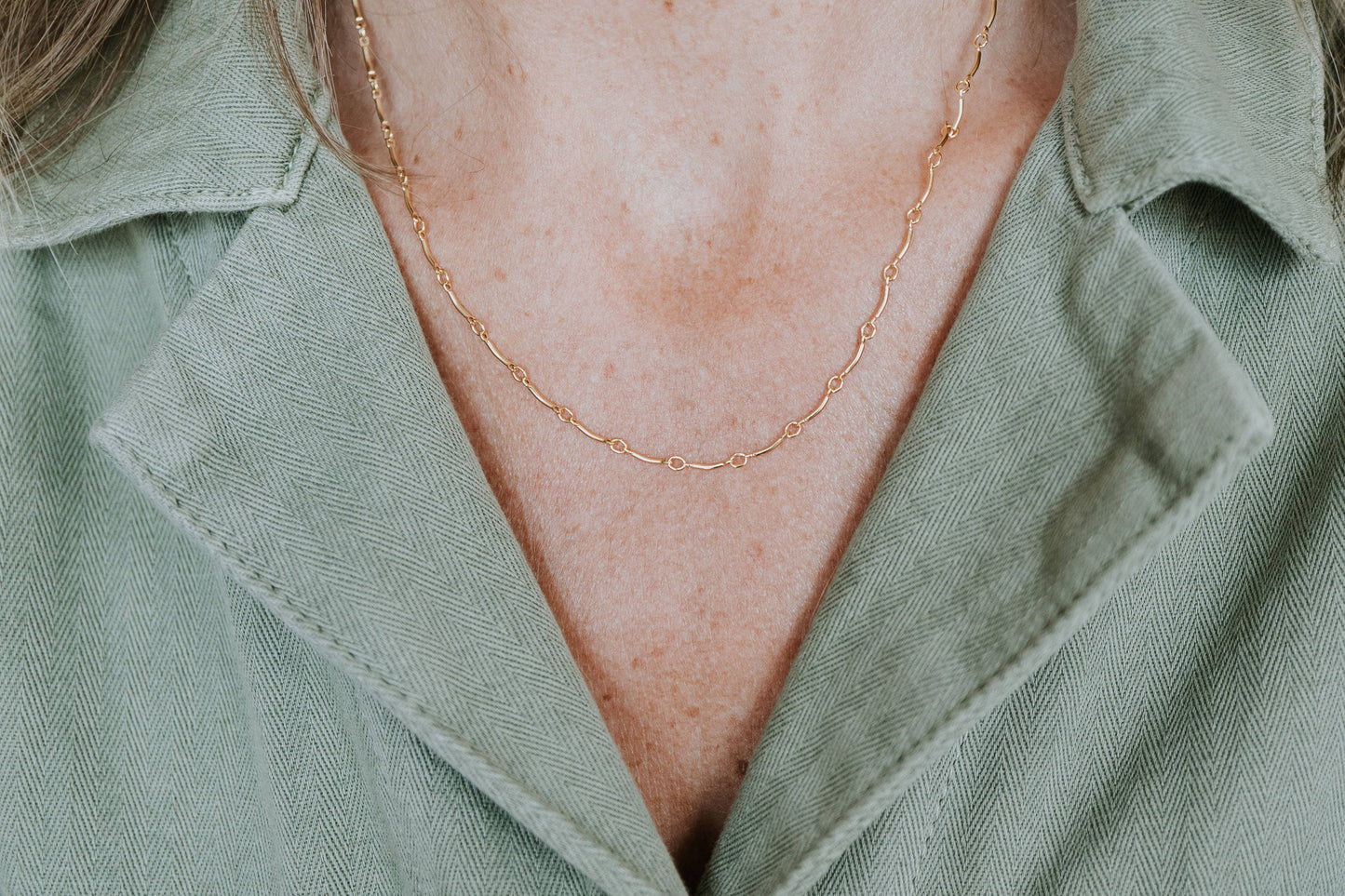 Ups & Downs Necklace: Sterling Silver