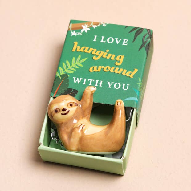 Tiny Matchbox Ceramic Token: Rainbow