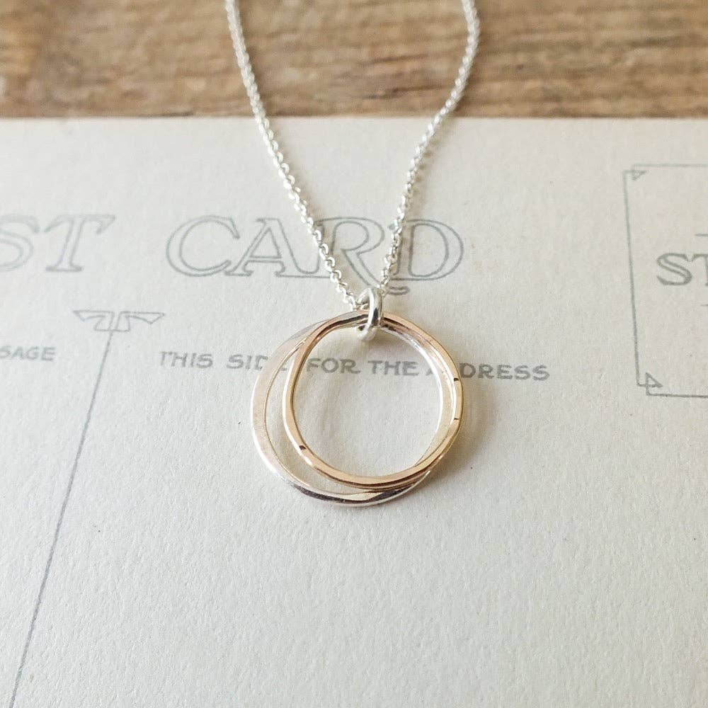 Becoming - Friendship Circles Necklace Mixed Metal