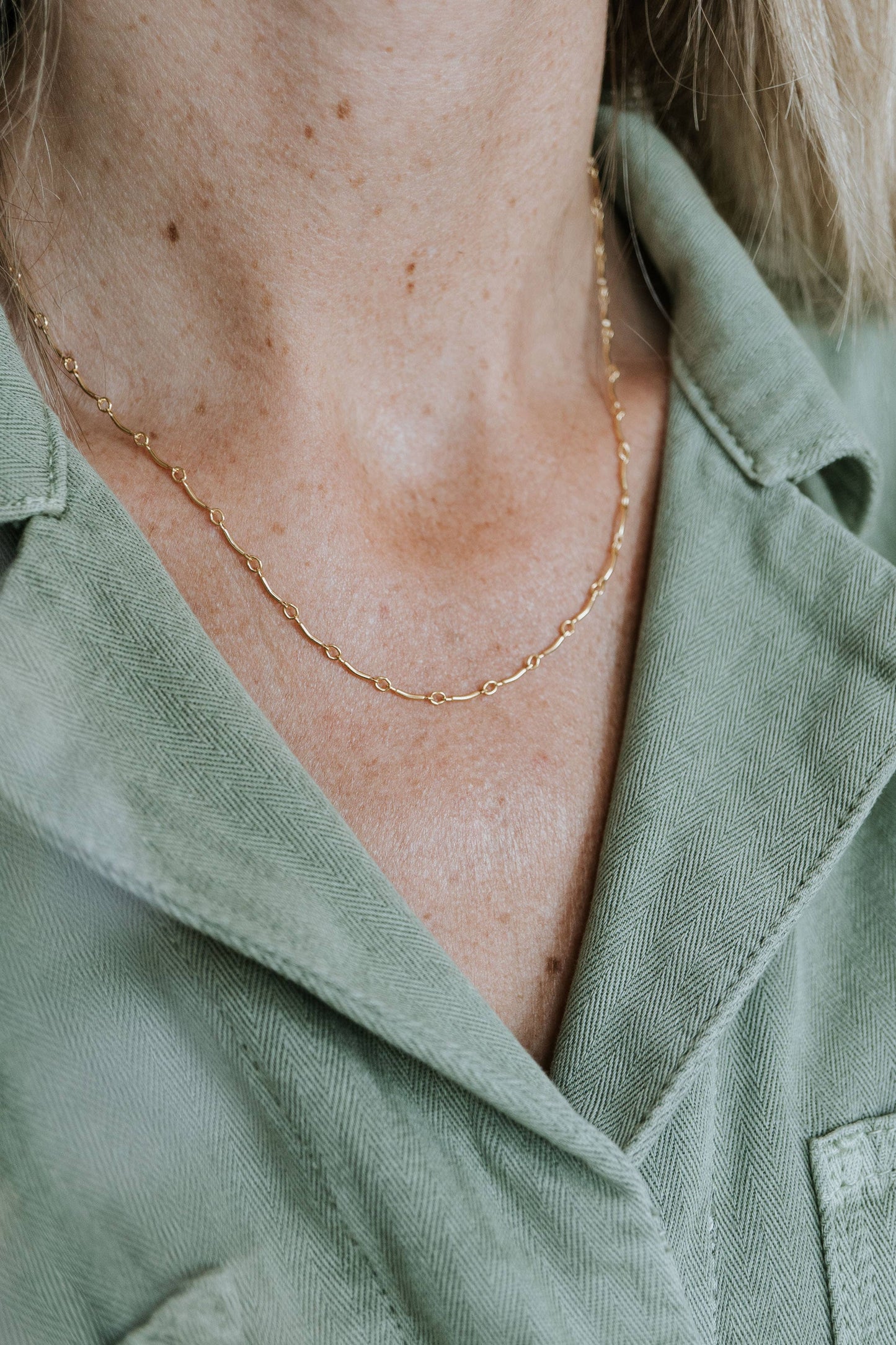 Ups & Downs Necklace: Sterling Silver