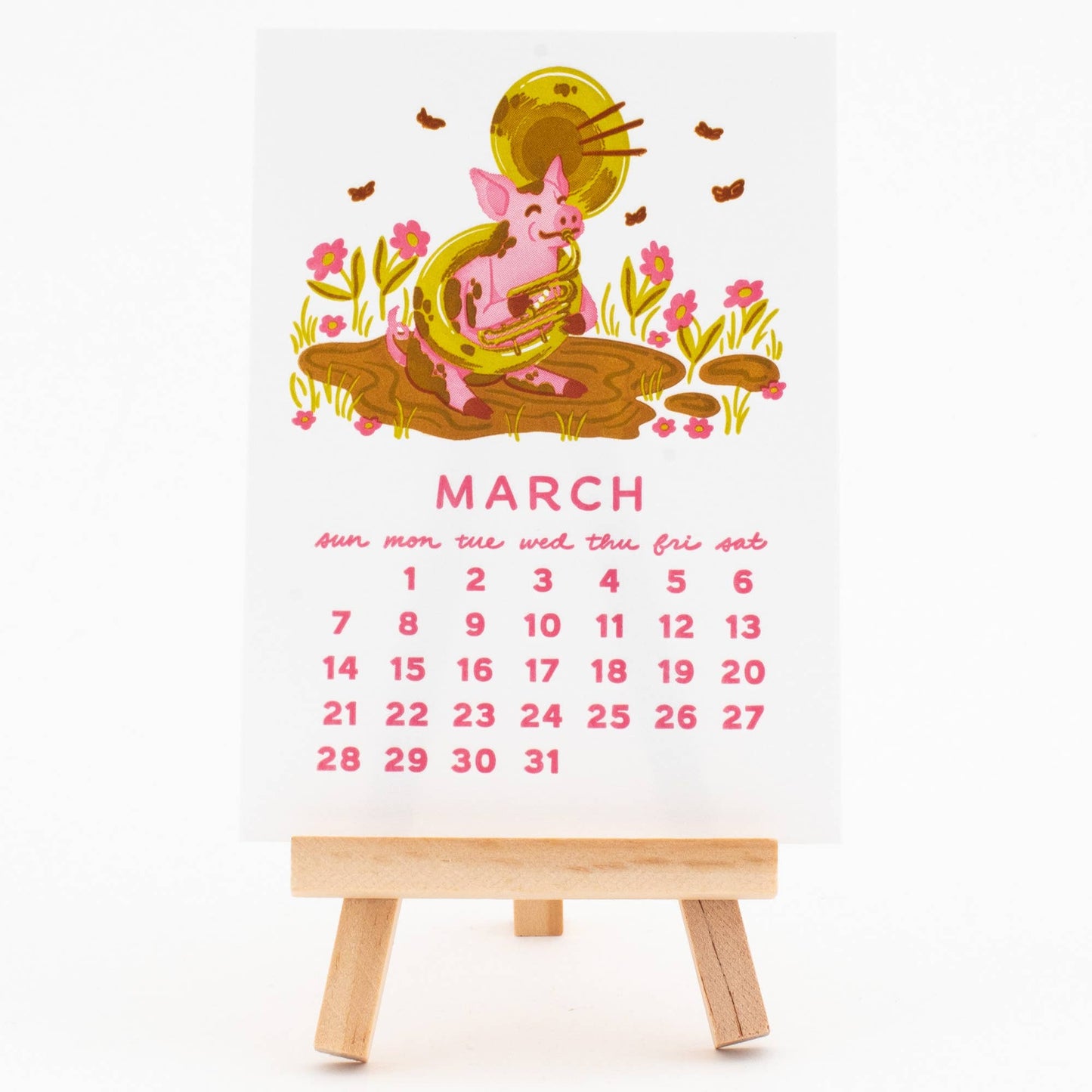 Smudge Ink - 2027 Letterpress Desk Calendar