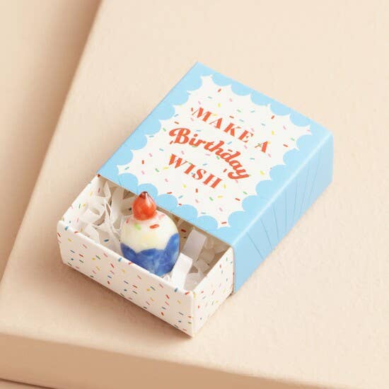 Tiny Matchbox Ceramic Token: Bear
