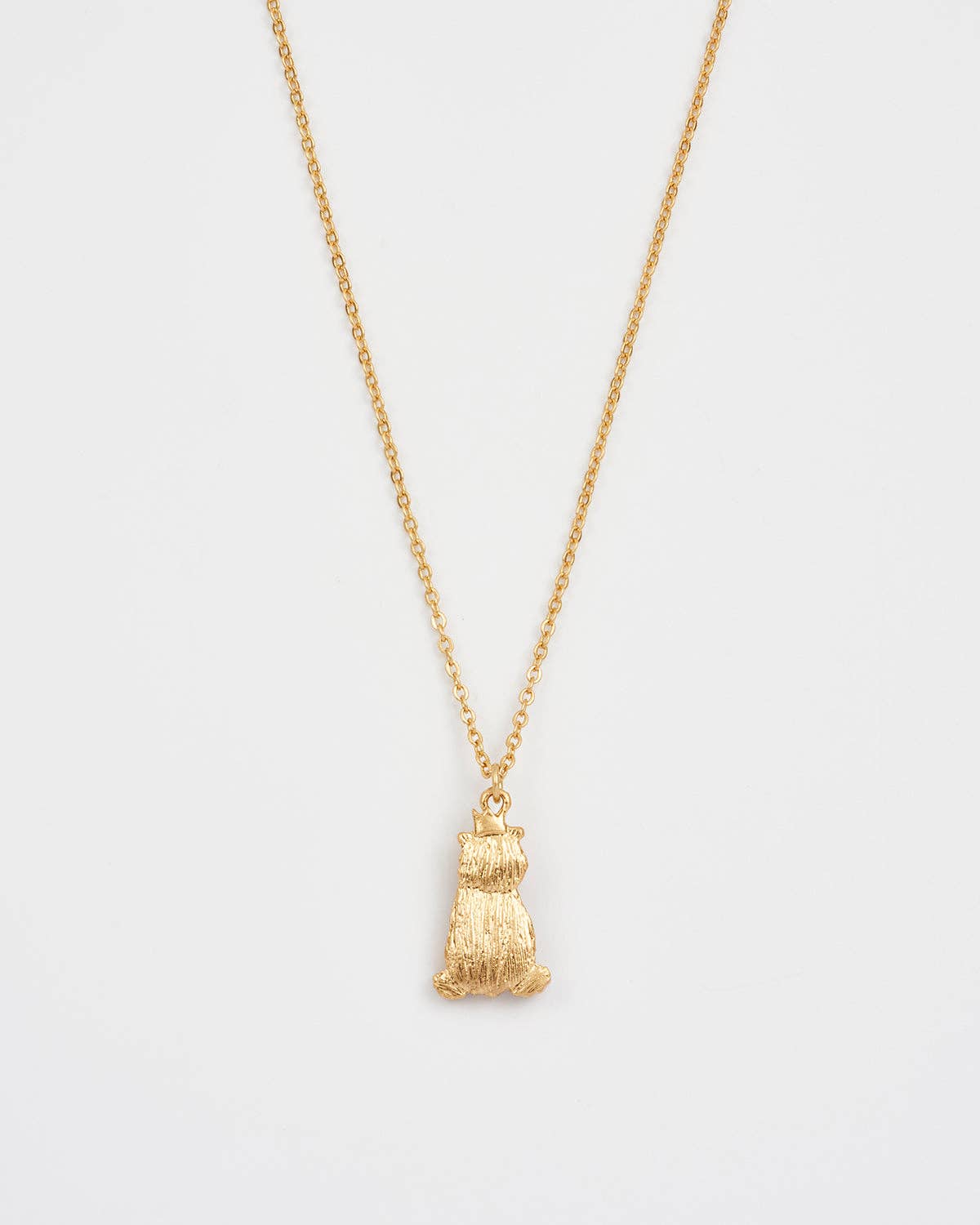 Fable England -  Party Bear Gold Chain Necklace