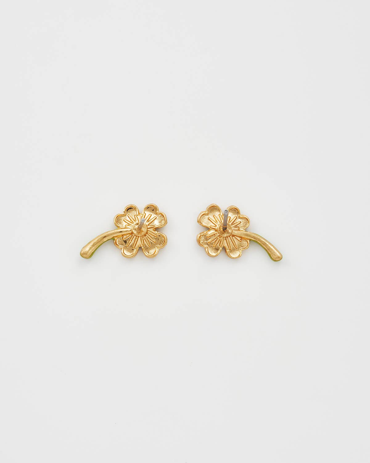 Fable England -  Lucky Clover Pearl Stud Earrings