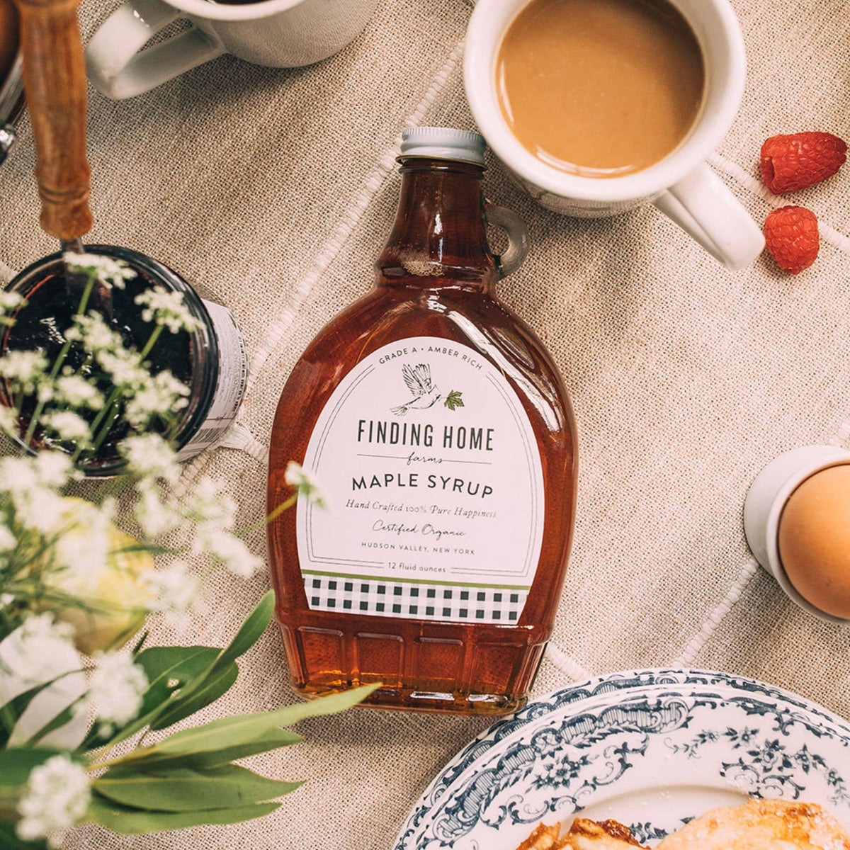 Finding Home Farms - Organic Maple Syrup - 12 oz Decorative Glass