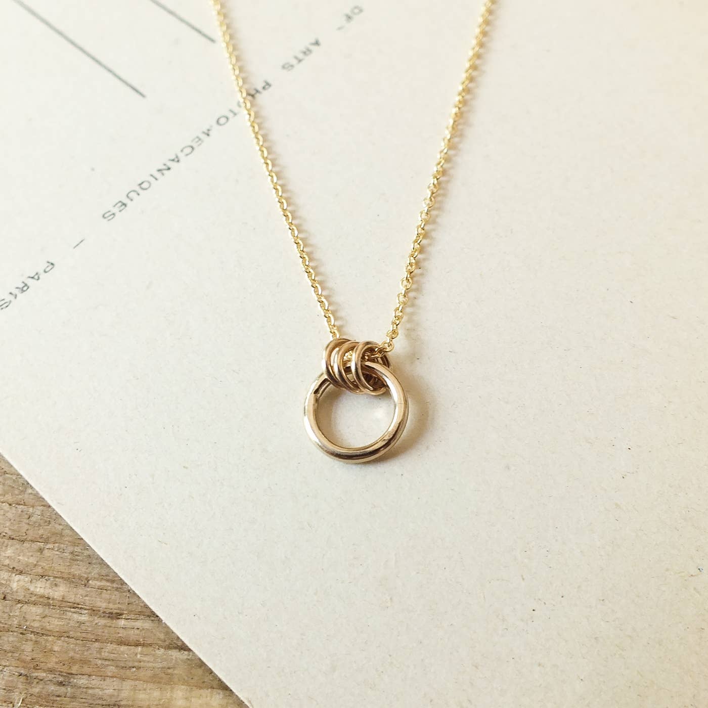 Family Circle Necklace: Sterling Silver