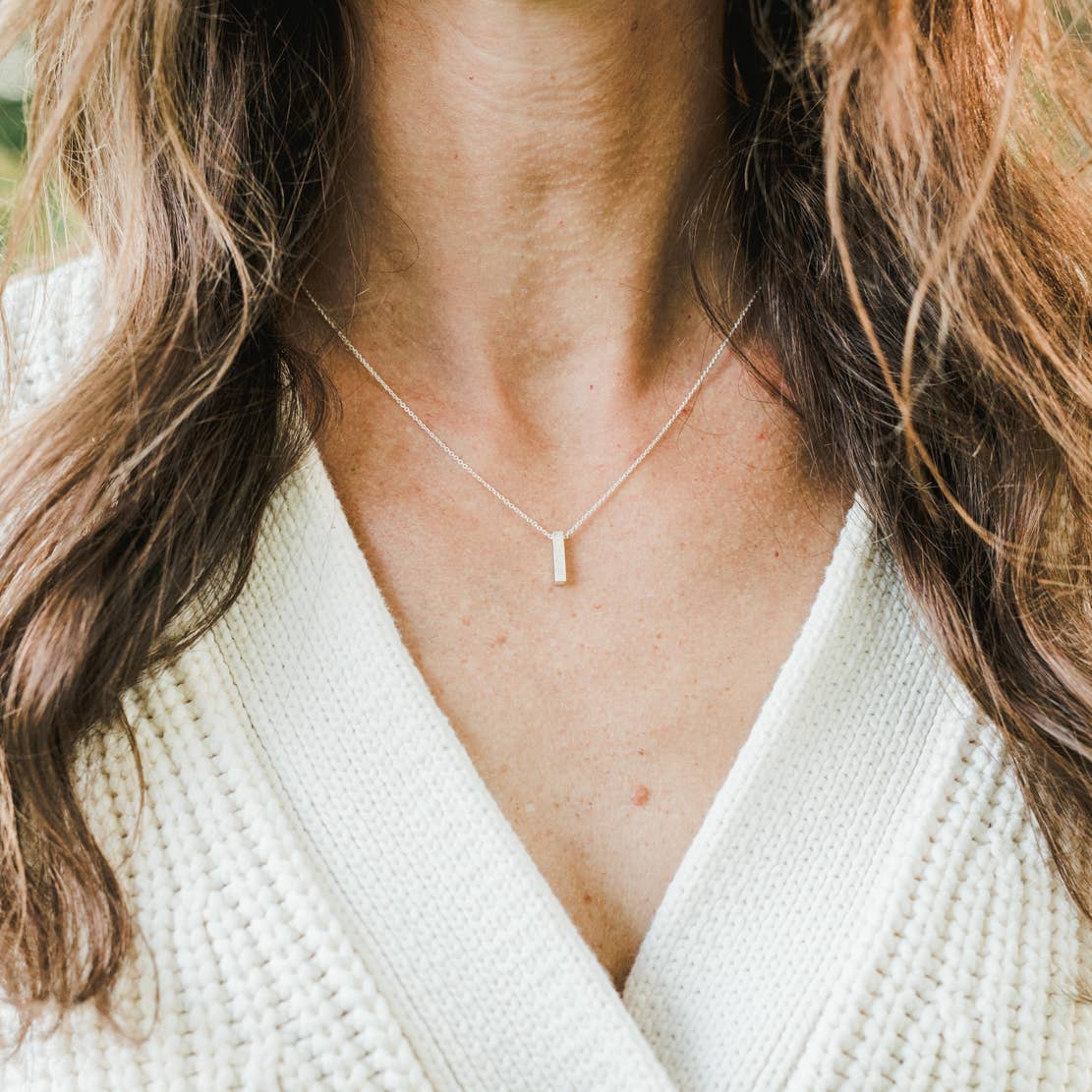 Pillar of Strength Necklace: Sterling Silver