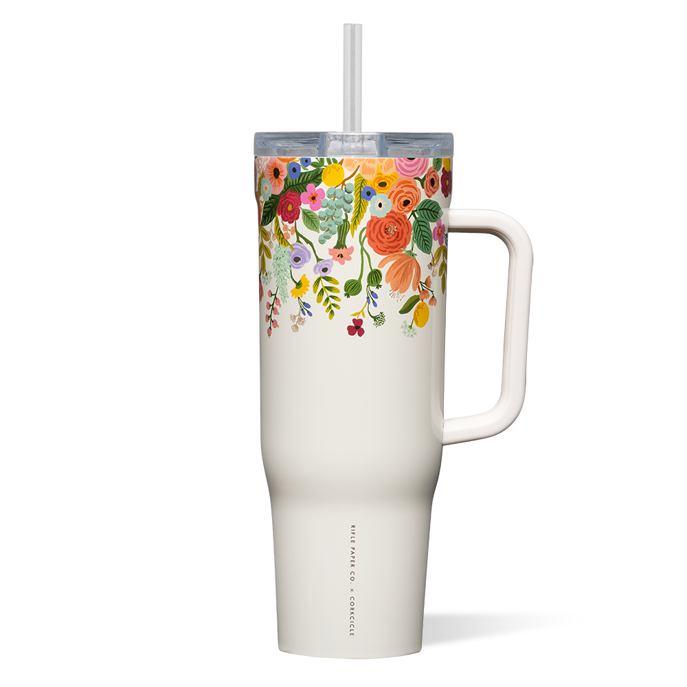 Cruiser - 40oz Rifle Paper - Garden Party Cream