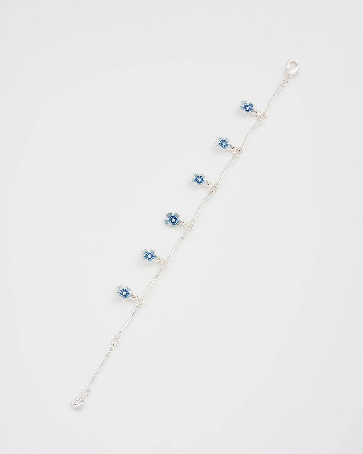 Fable England -  Forget Me Not Silver Bracelet