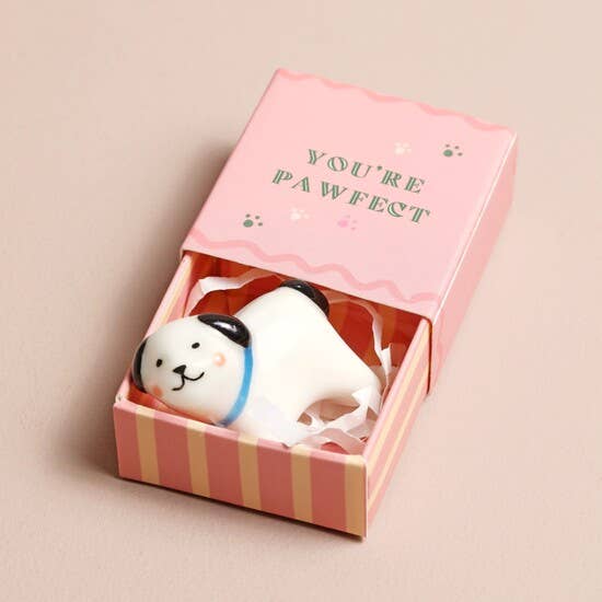 Tiny Matchbox Ceramic Token: Bear