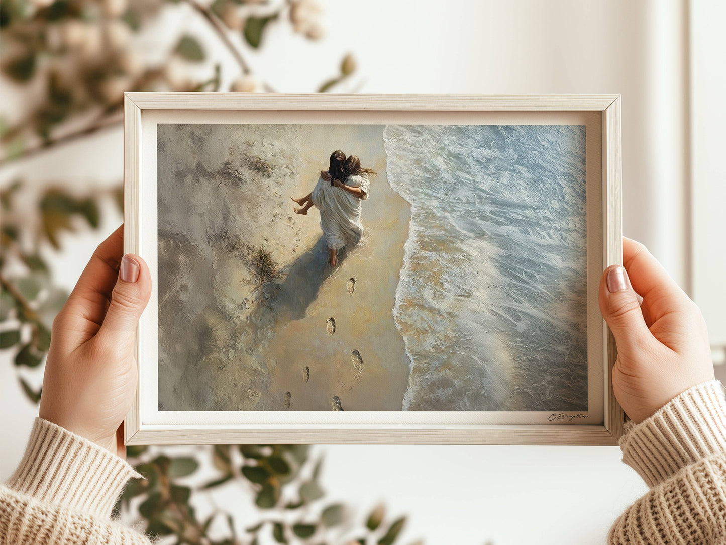 Painted Gospel - He Carried Me 5”x7” Art Print Standard / Horizontal