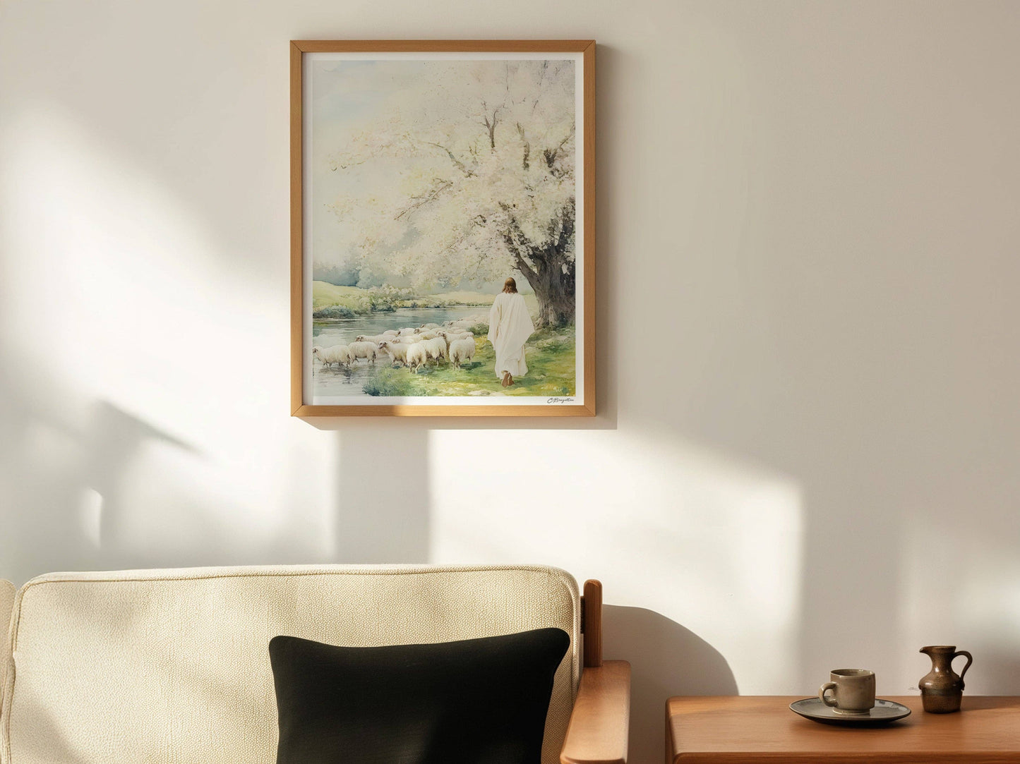 5”x7” Beside the Still Waters Art Print: Standard/ Horizontal