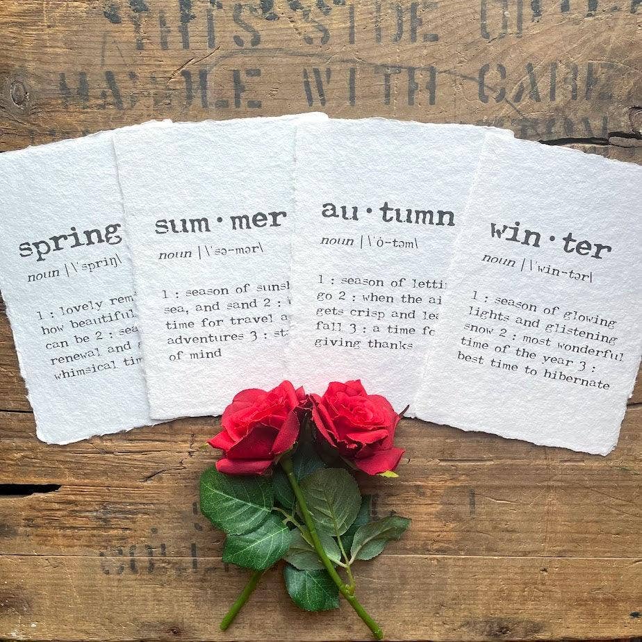 Alison Rose Vintage - Handmade Paper Quotes