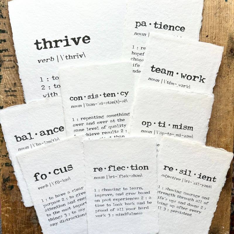 Alison Rose Vintage - Handmade Paper Quotes
