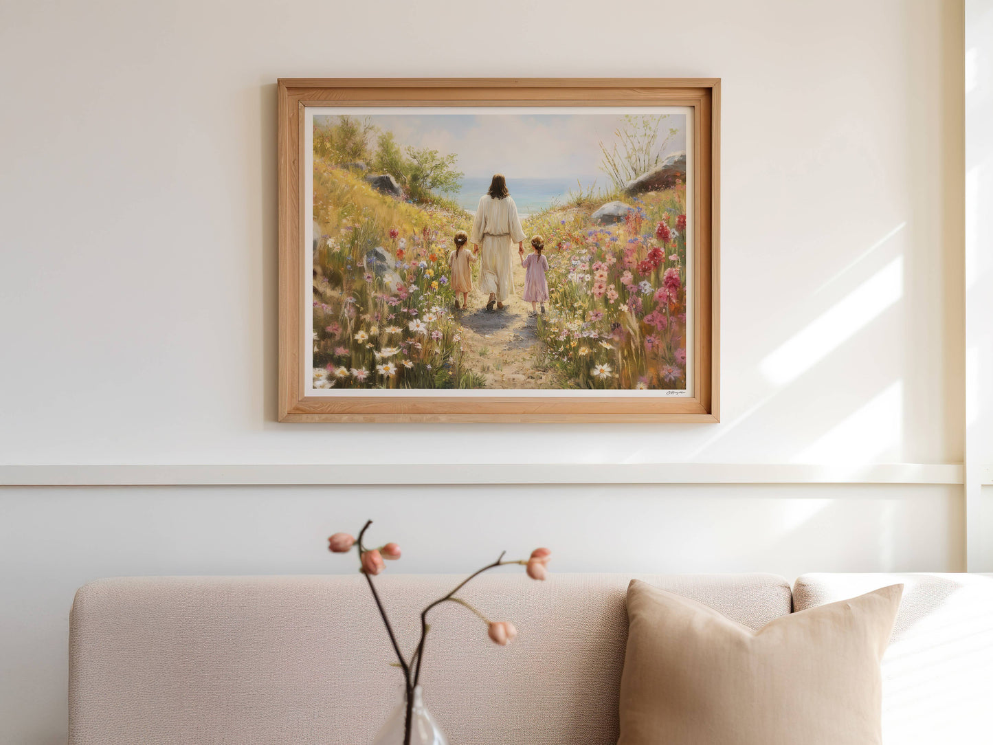 Painted Gospel - Consider the Lilies 5”x7” Art Print: Standard / Horizontal
