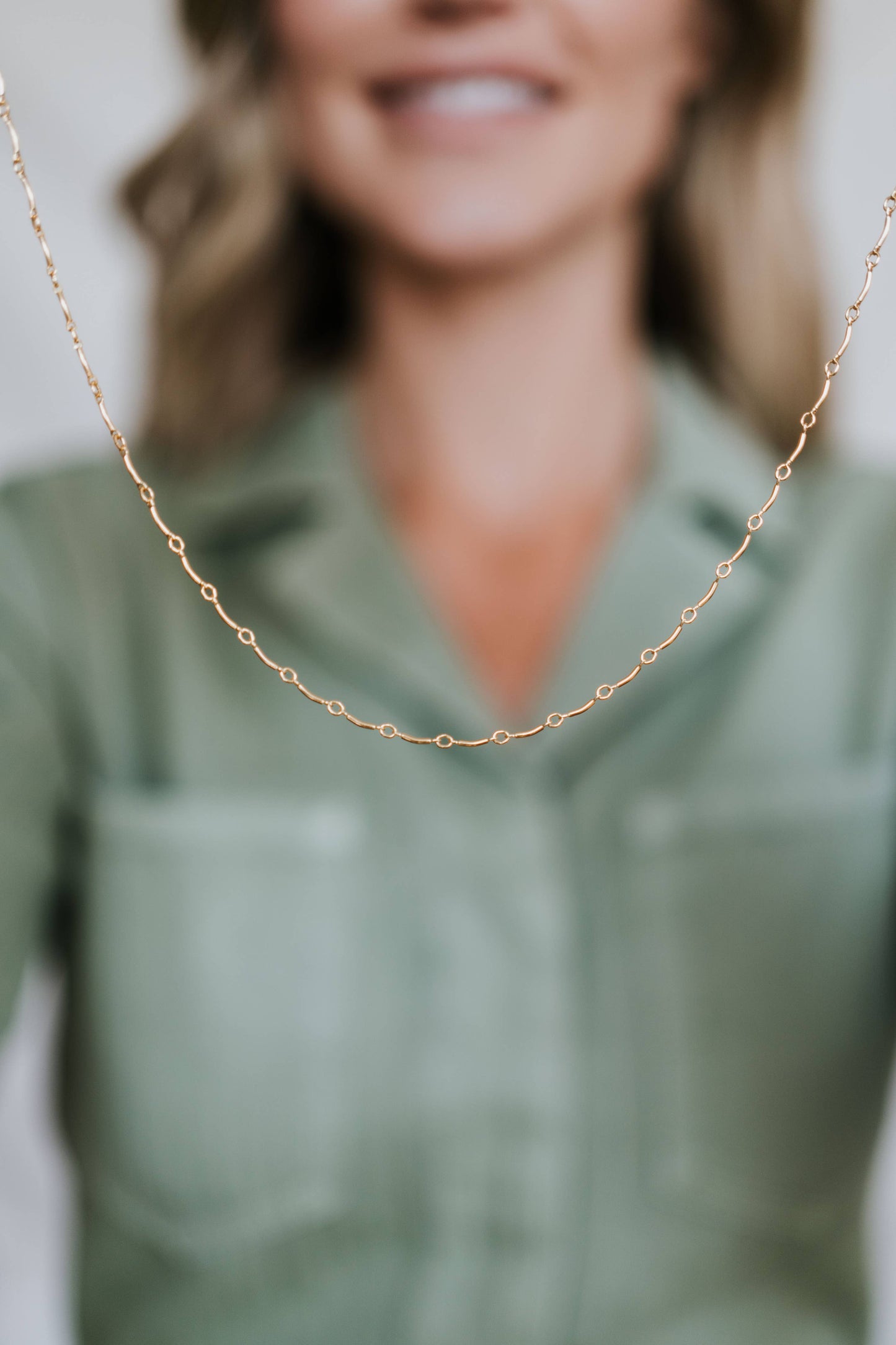 Ups & Downs Necklace: Sterling Silver