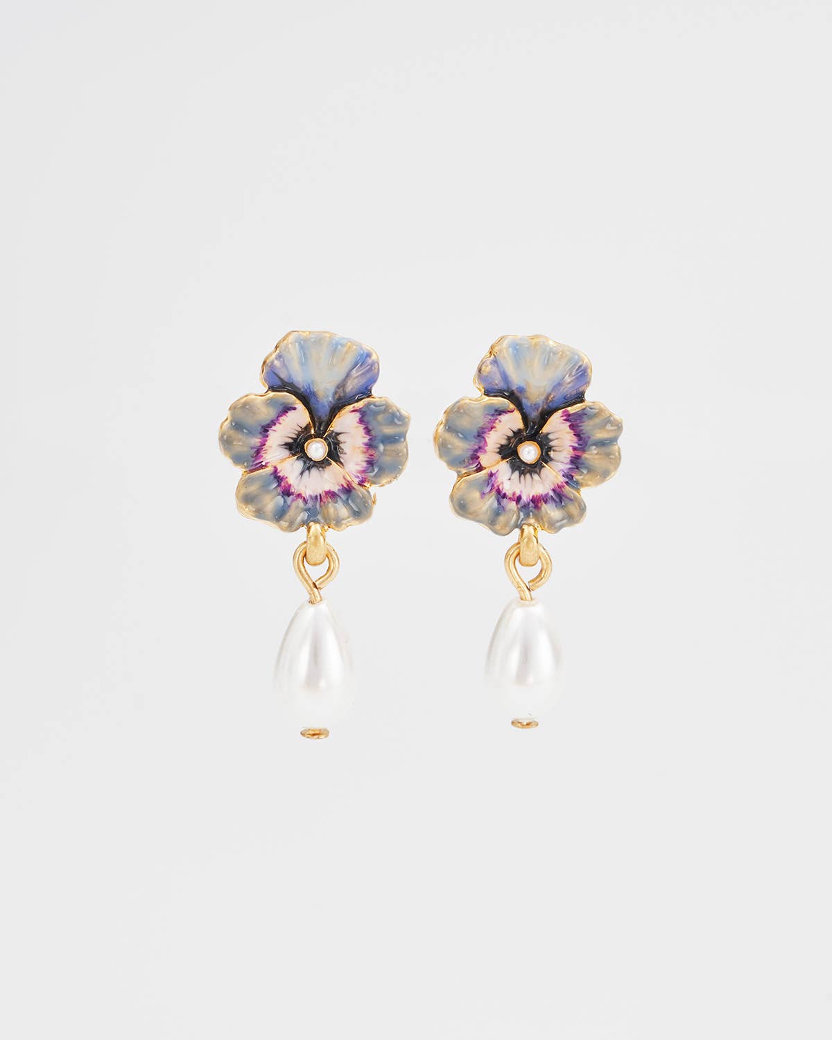 Fable England -  Pansy Pearl Earrings