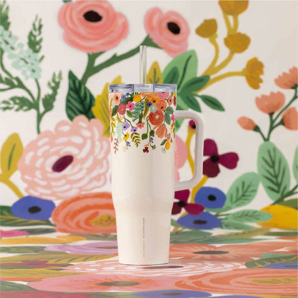 Cruiser - 40oz Rifle Paper - Garden Party Cream