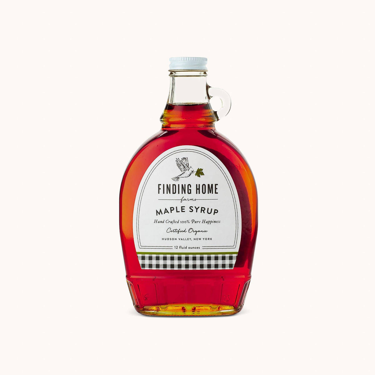 Finding Home Farms - Organic Maple Syrup - 12 oz Decorative Glass