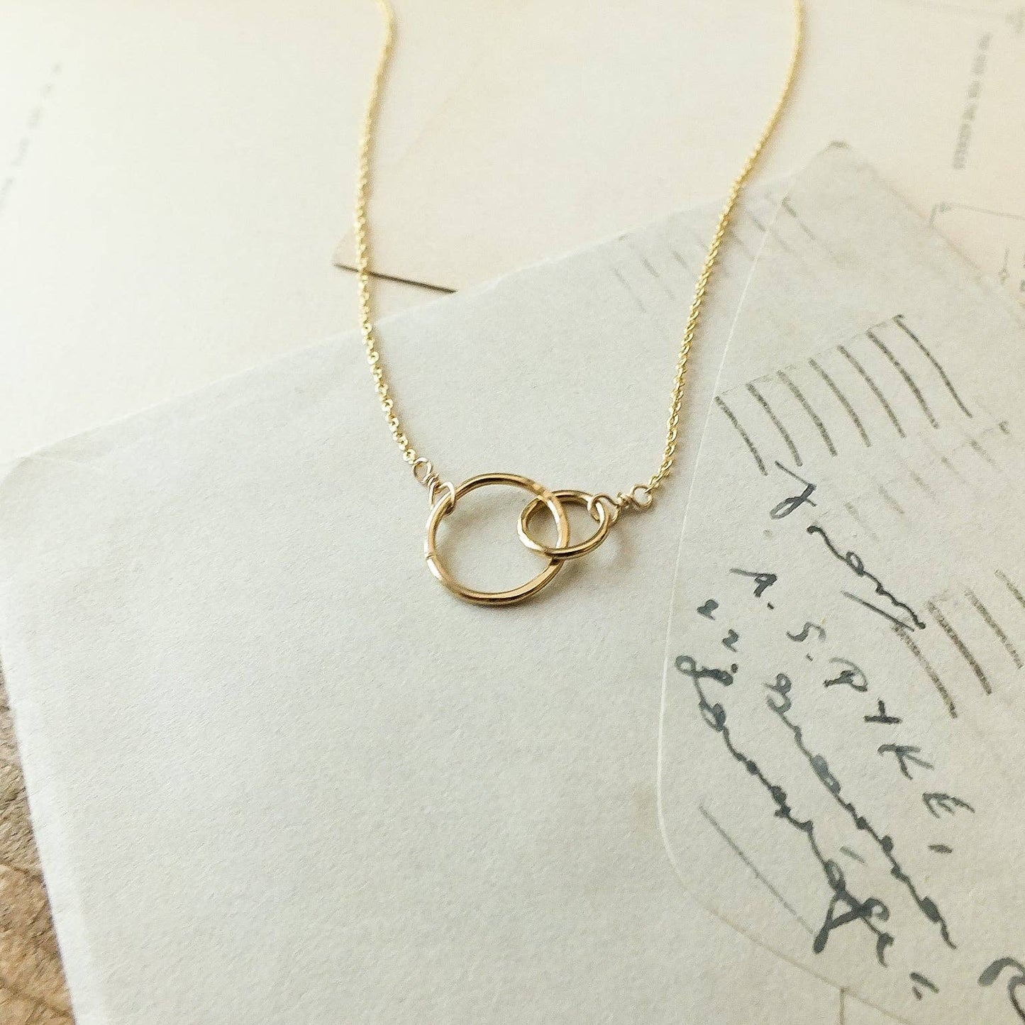 Becoming - Sisters Necklace Gold Fill