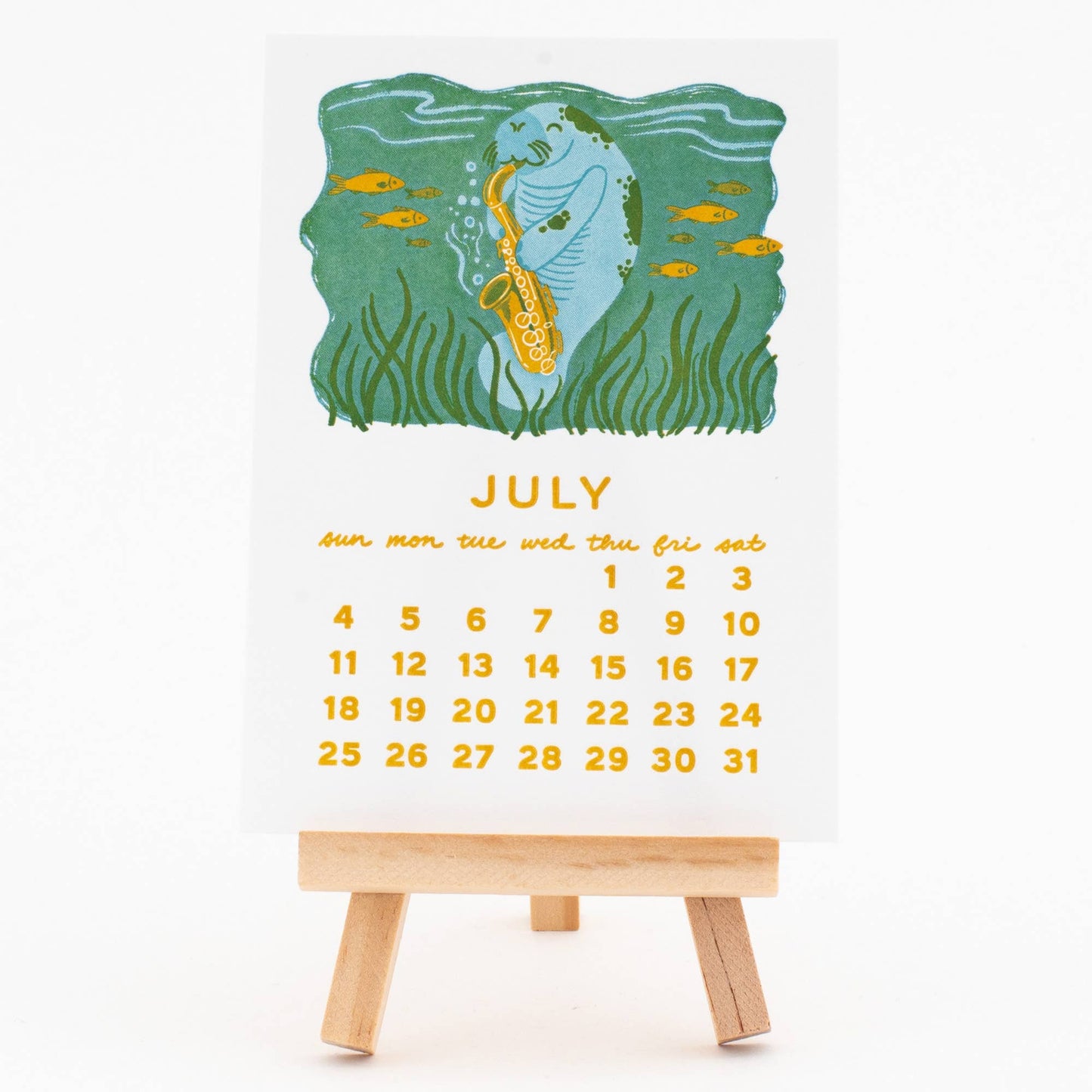 Smudge Ink - 2027 Letterpress Desk Calendar