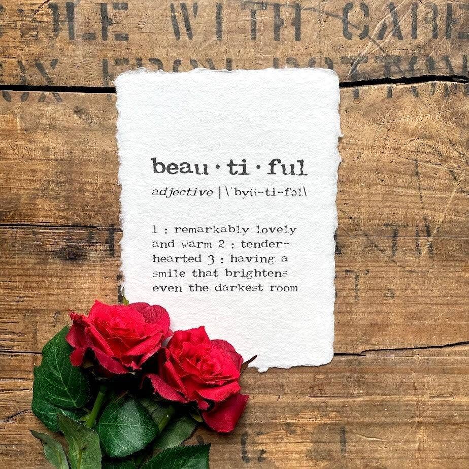 Alison Rose Vintage - Handmade Paper Quotes