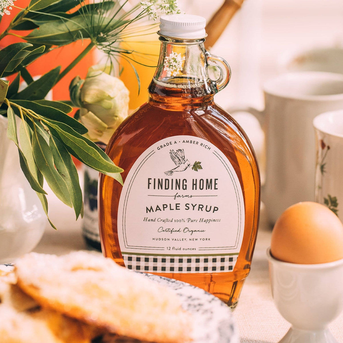 Finding Home Farms - Organic Maple Syrup - 12 oz Decorative Glass