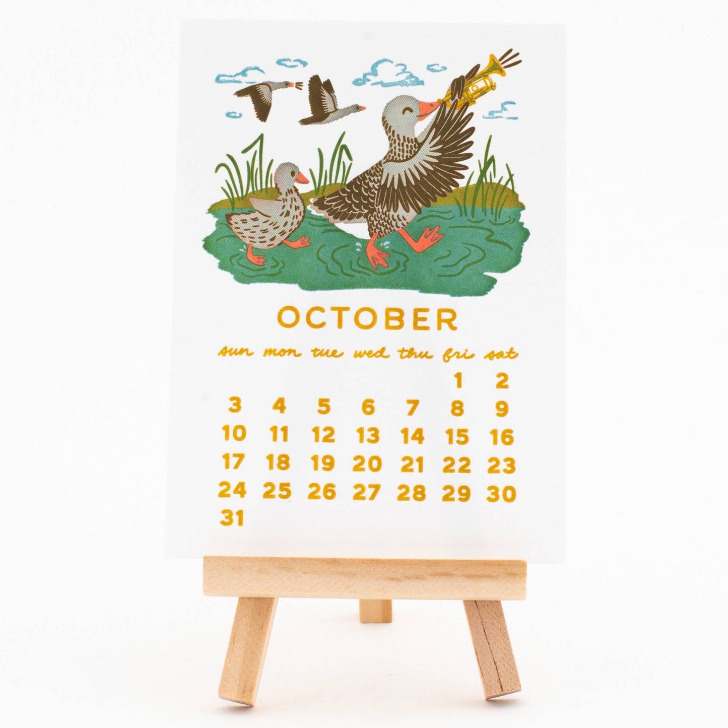 Smudge Ink - 2027 Letterpress Desk Calendar