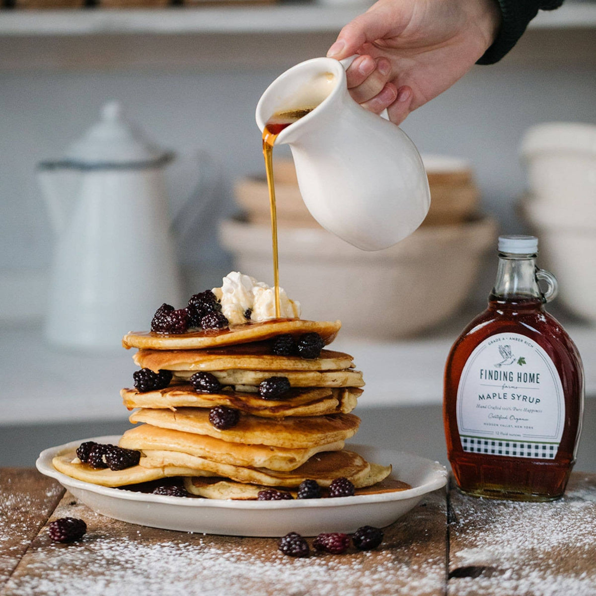 Finding Home Farms - Organic Maple Syrup - 12 oz Decorative Glass