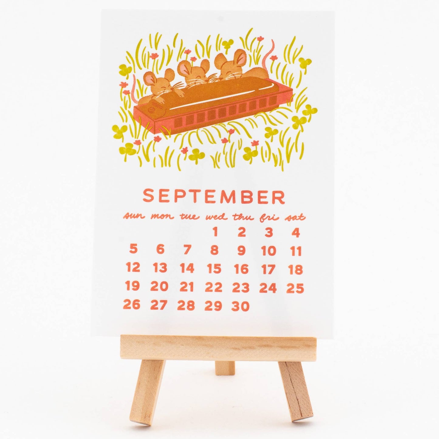 Smudge Ink - 2027 Letterpress Desk Calendar
