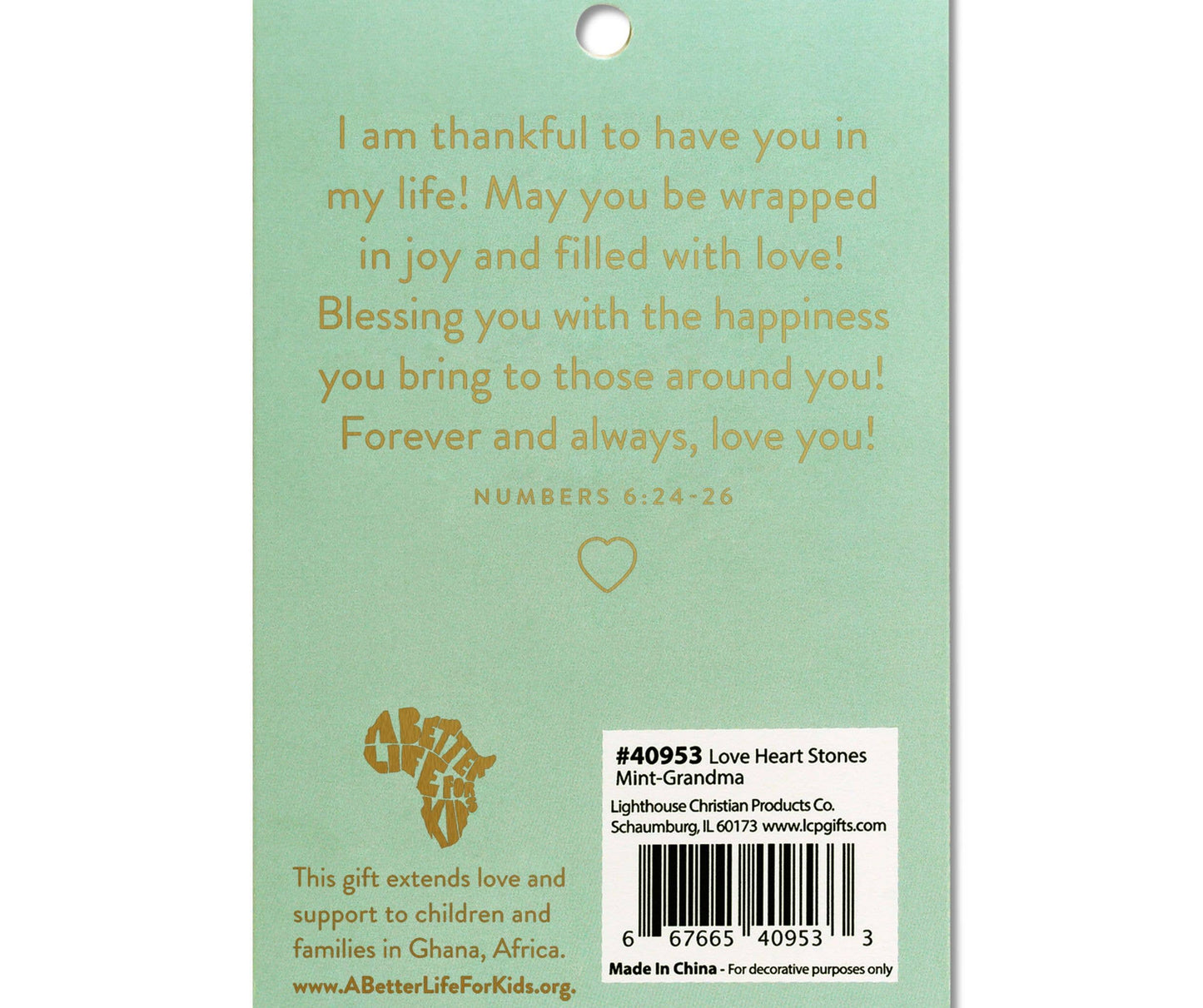 Cottage Garden - Heart Stone Card
