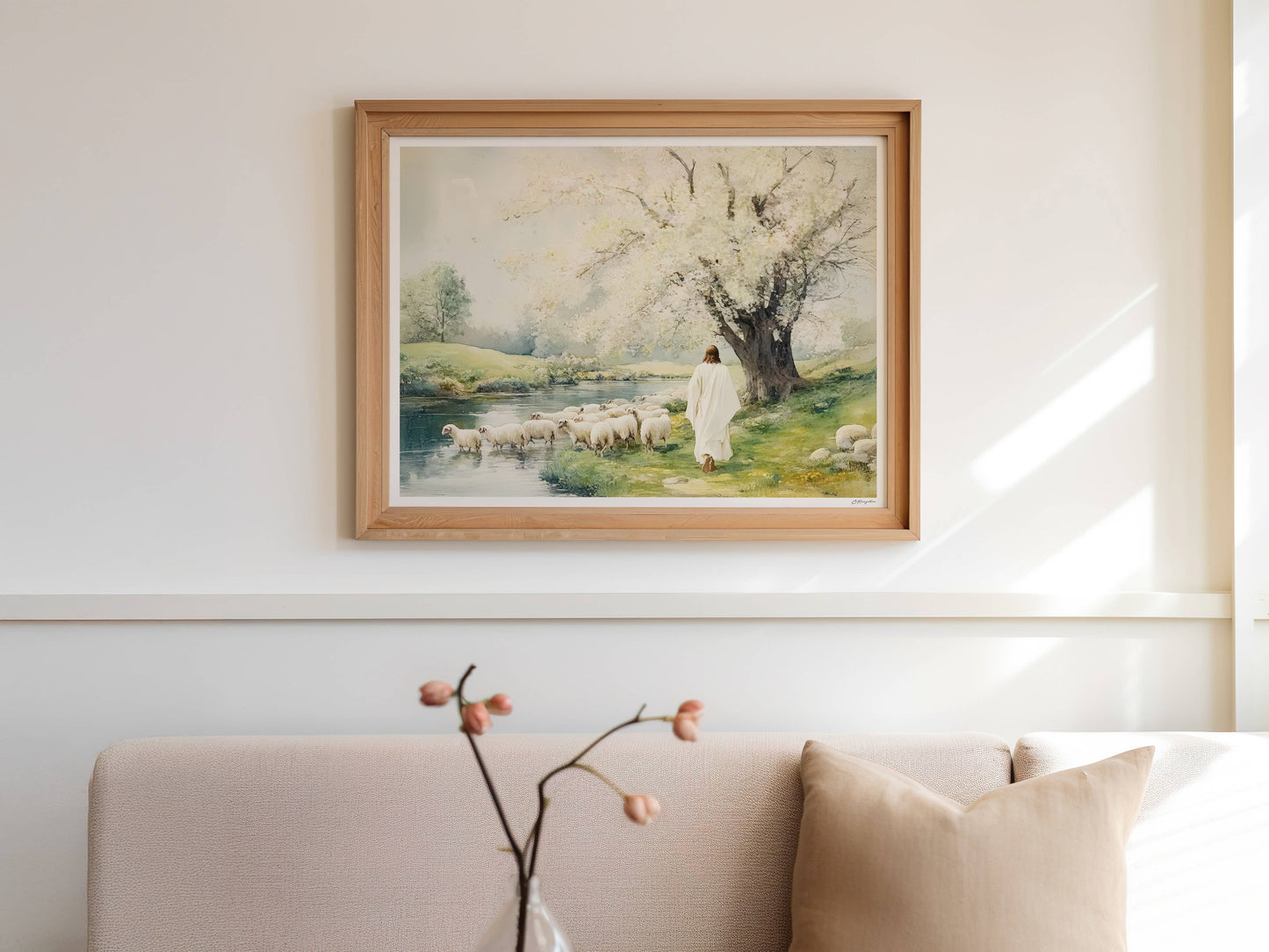 5”x7” Beside the Still Waters Art Print: Standard/ Horizontal