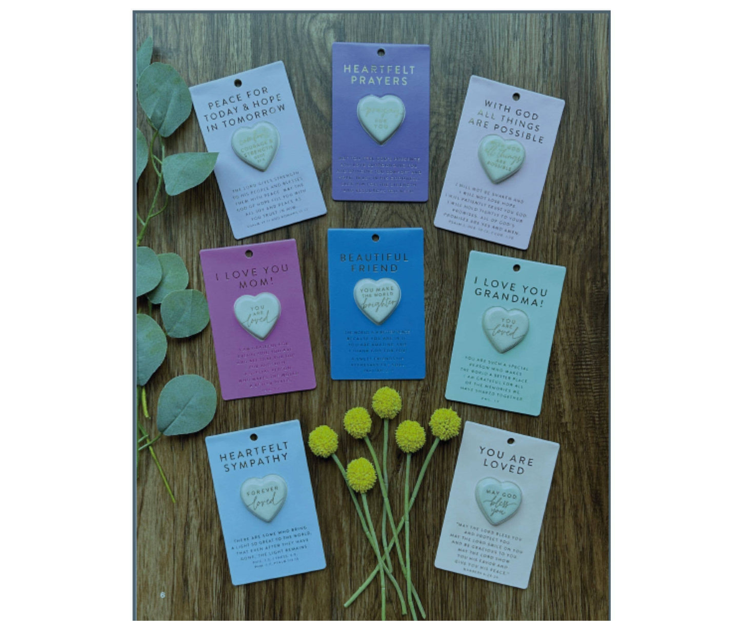 Cottage Garden - Heart Stone Card