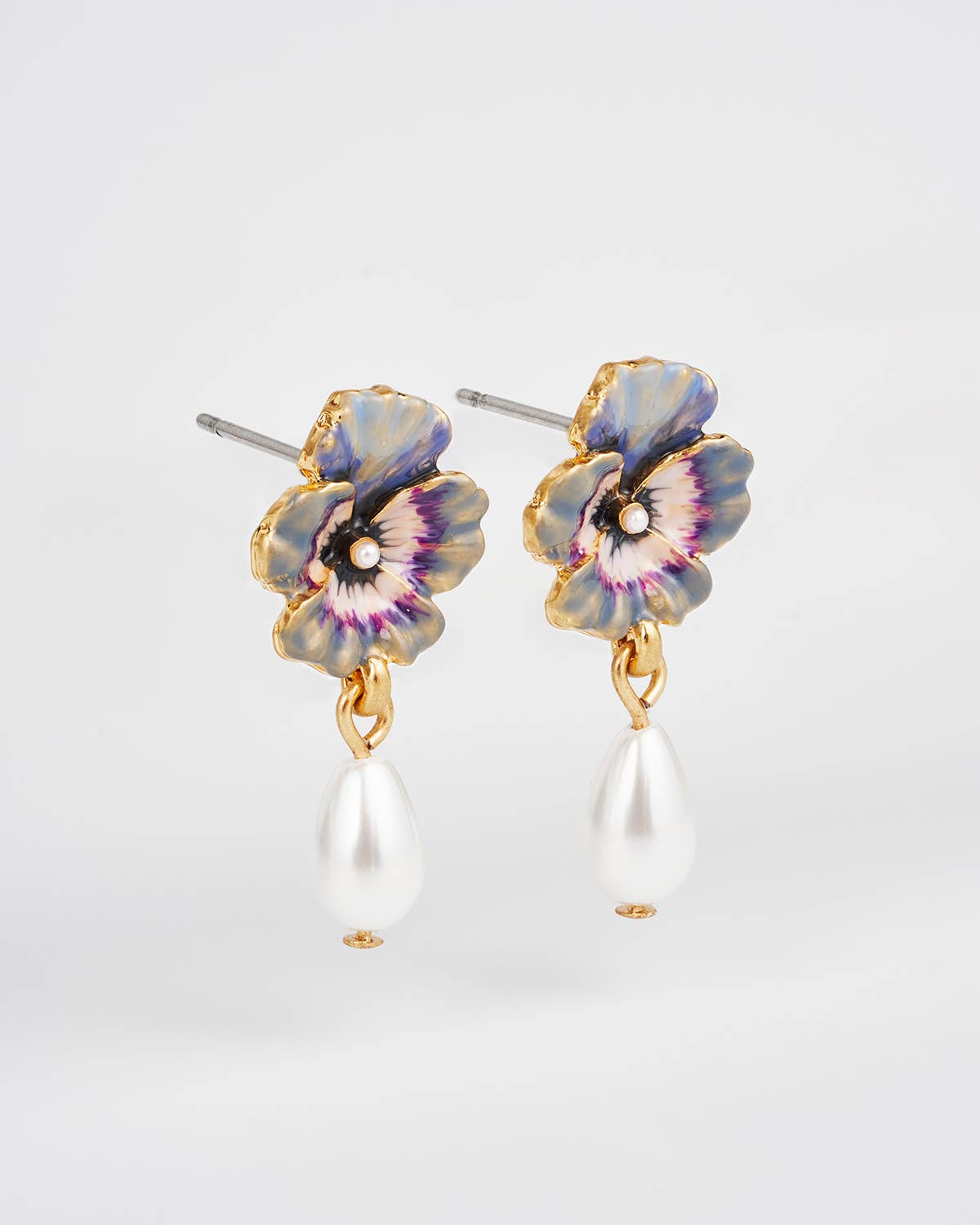 Fable England -  Pansy Pearl Earrings