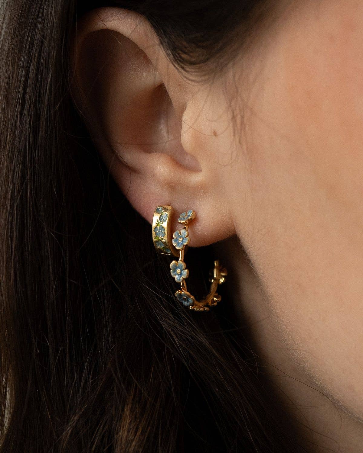 Fable England -  Forget-Me-Not Stud Hoops